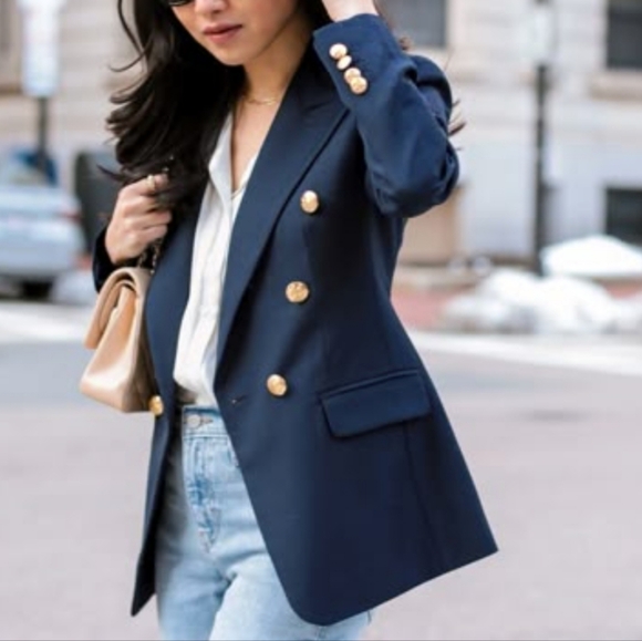 H&M Jackets & Blazers - Women's H&M Oversized Double-Breasted Blazer - Medium